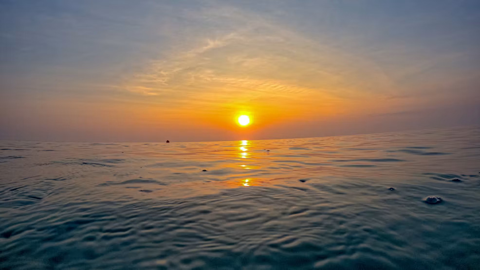 Sunset on Boat